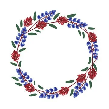 Floral vector frame Stock Illustration