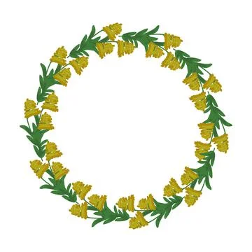 Floral vector frame Stock Illustration