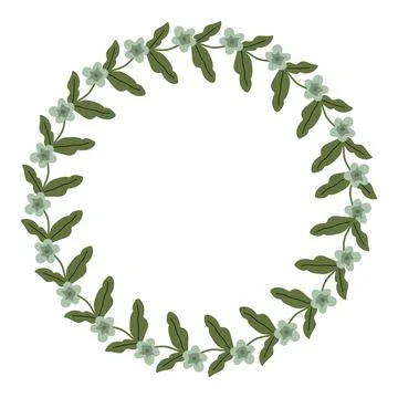 Floral vector frame Stock Illustration