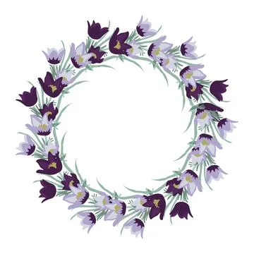 Floral vector frame Stock Illustration