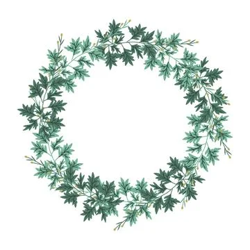 Floral vector frame Stock Illustration