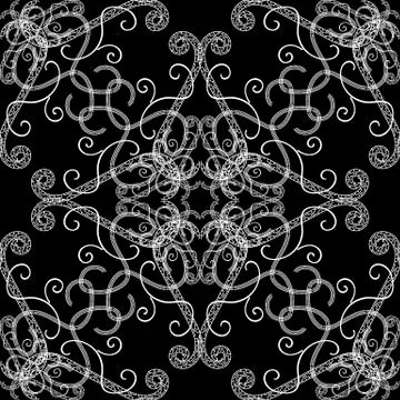 Floral vector greek seamless pattern. Ornamental background. Geometric repeat Illustrazione stock