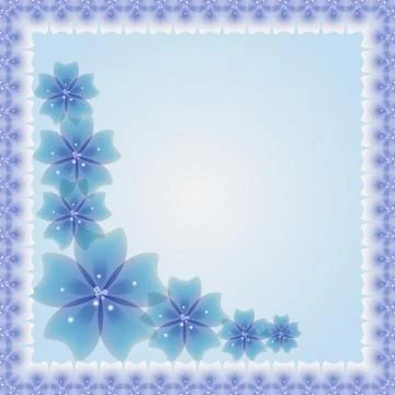 Floral Vector Greeting Card Stock Illustration