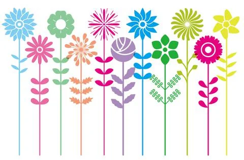 Floral vector pattern background Stock Illustration