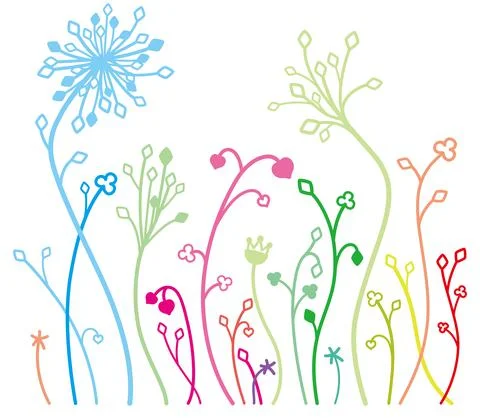 Floral vector pattern background Stock Illustration