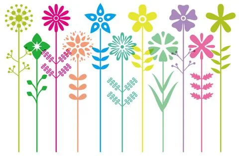 Floral vector pattern background Stock Illustration