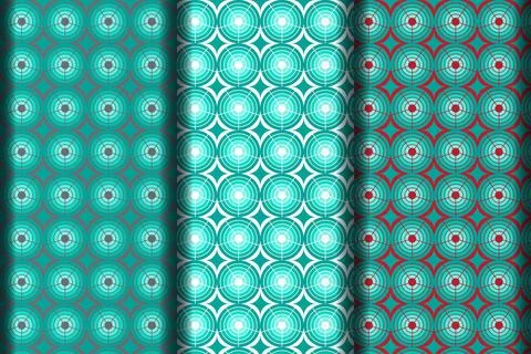 Floral vector pattern design template. Stock Illustration