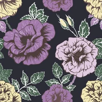 Floral vector pattern Stock Illustration