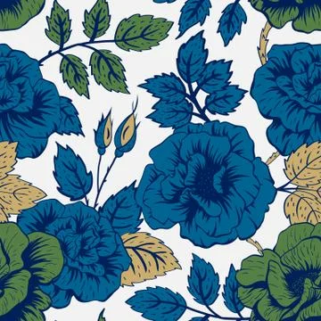 Floral vector pattern Stock Illustration