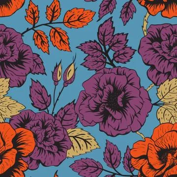 Floral vector pattern Stock Illustration