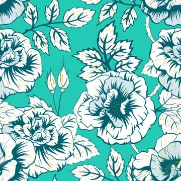 Floral vector pattern Stock Illustration
