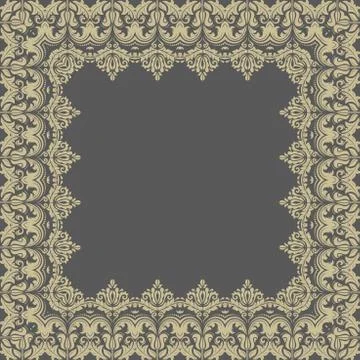 Floral Vector Pattern. Orient Abstract Background 스톡 일러스트