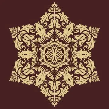 Floral Vector Pattern. Orient Abstract Background Stockillustratie