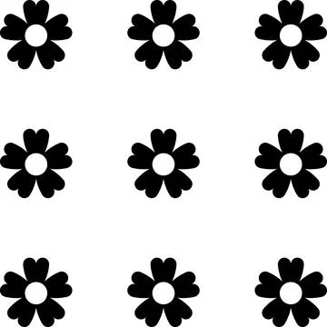 Floral Vector Pattern. Two-color bright spring Flower Ornament wrapping paper 스톡 일러스트