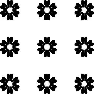 Floral Vector Pattern. Two-color bright spring Flower Ornament wrapping paper 스톡 일러스트