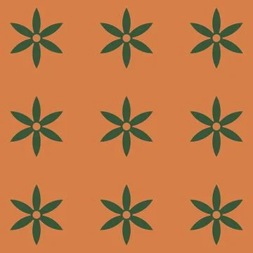 Floral Vector Pattern. Two-color bright spring Flower Ornament wrapping paper 스톡 일러스트