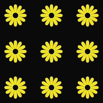 Floral Vector Pattern. Two-color bright spring Flower Ornament wrapping paper Stockillustratie