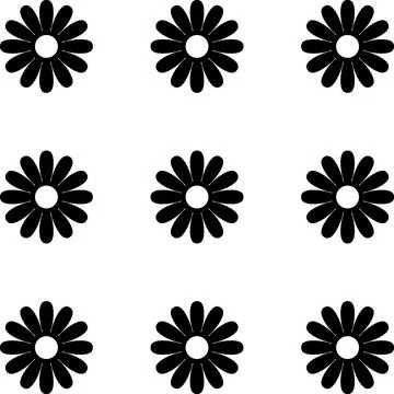 Floral Vector Pattern. Two-color bright spring Flower Ornament wrapping paper 스톡 일러스트