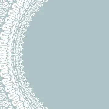 Floral Vector Round Frame Stock Illustration