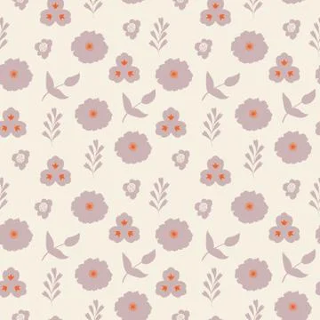 Floral Vector Seamless Pattern design Stock Illustration