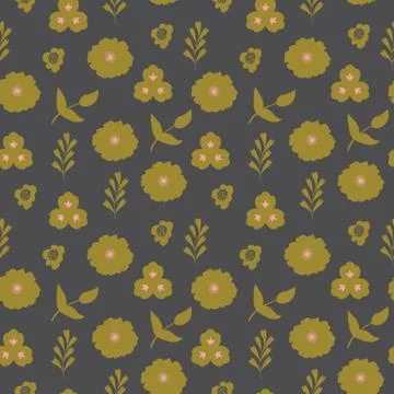 Floral Vector Seamless Pattern design Stock Illustration