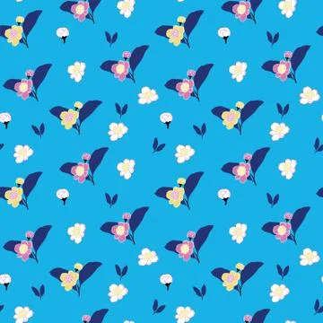 Floral Vector Seamless Pattern design Stock Illustration