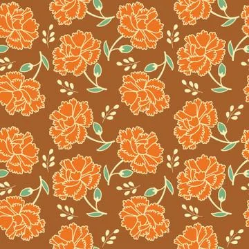 Floral Vector Seamless Pattern design Stock Illustration