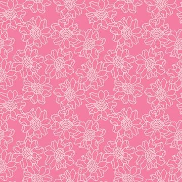 Floral vector seamless pattern design Stock Illustration