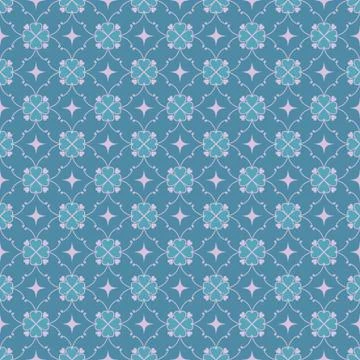 Floral vector seamless pattern design Stock Illustration