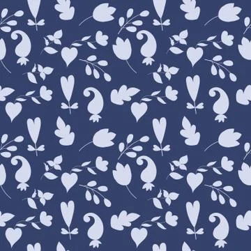 Floral Vector Seamless Pattern design Stock Illustration