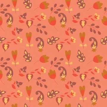 Floral Vector Seamless Pattern design Stock Illustration