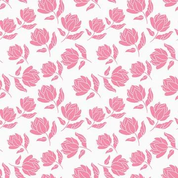 Floral vector seamless pattern design Stock Illustration