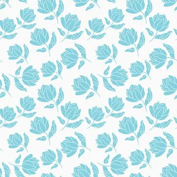 Floral vector seamless pattern design Stock Illustration