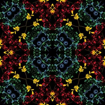 Floral vector seamless pattern. Stock Illustration