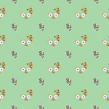 Floral vector Seamless Pattern Stock Illustration