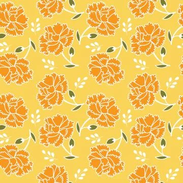 Floral vector seamless pattern Stock Illustration