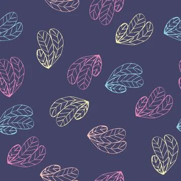 Floral vector seamless pattern Stock Illustration