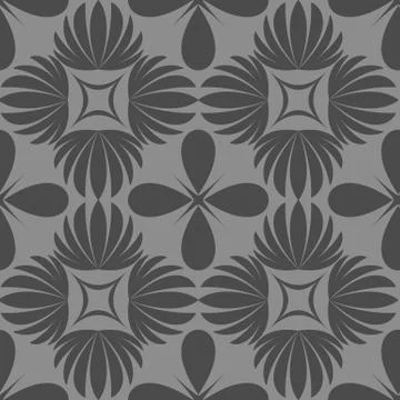 Floral vector seamless pattern Stock Illustration