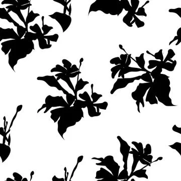 Floral vector seamless pattern Stock Illustration
