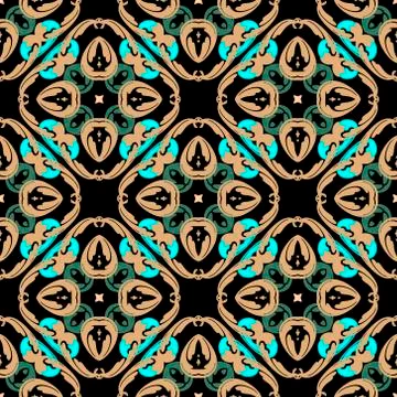 Floral vector seamless pattern. Ornamental colorful background. Ethnic style Stock Illustration