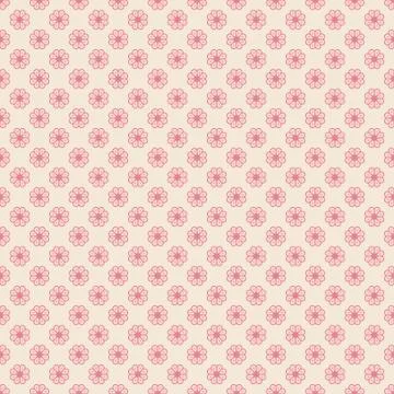 Floral vector seamless pattern (tiling). Stock Illustration