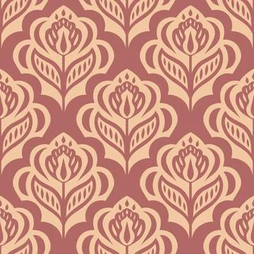 Floral vector seamless pattern. Wallpaper sample. Vintage. イラスト素材