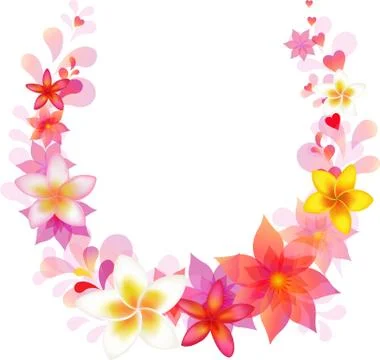 Floral vector wreath Stock Illustration