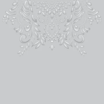 Floral vine embossing background Stock Illustration