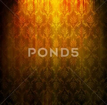 Floral wallpaper. Stock Illustration