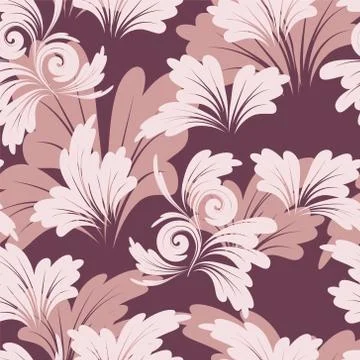 Floral wallpaper Stock Illustration