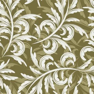 Floral wallpaper Stock Illustration
