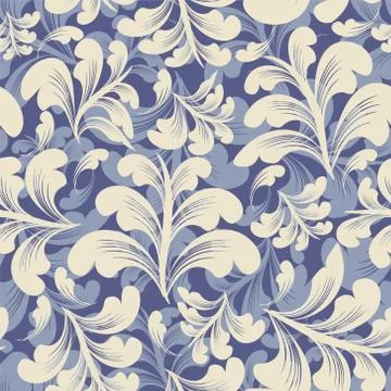 Floral wallpaper Stock Illustration