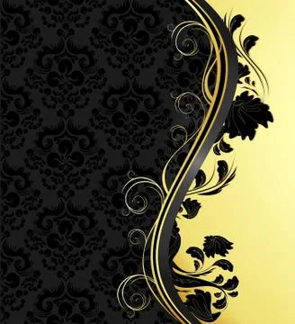 Floral wave Stock Illustration