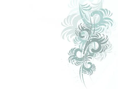 Floral waves Stock Illustration